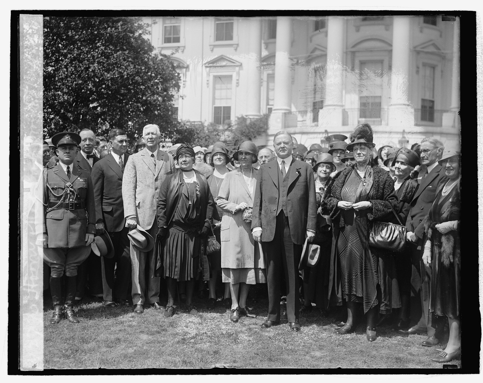Hoover & Red Cross group, 4/24/29, [19]29 May 24. — historic photograph
