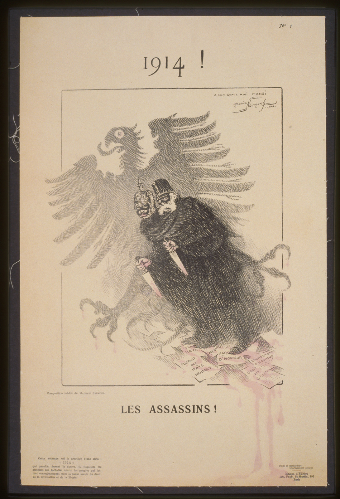 1914! Les Assassins!, 1914 — vintage poster