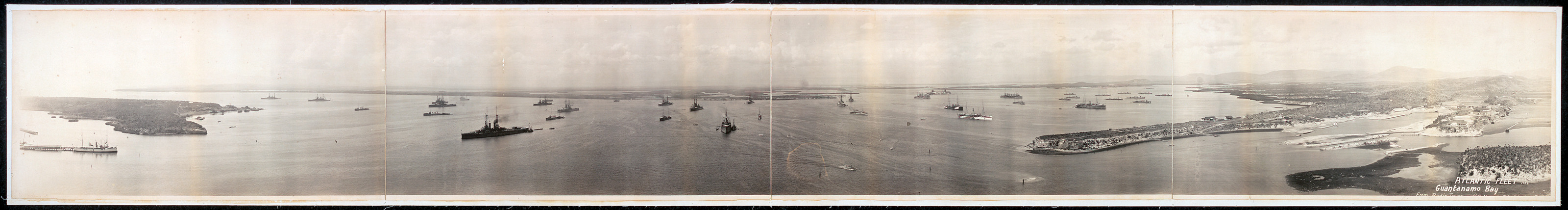 Atlantic fleet, Guantanamo 1920s, Cuba, 1915 — historic image