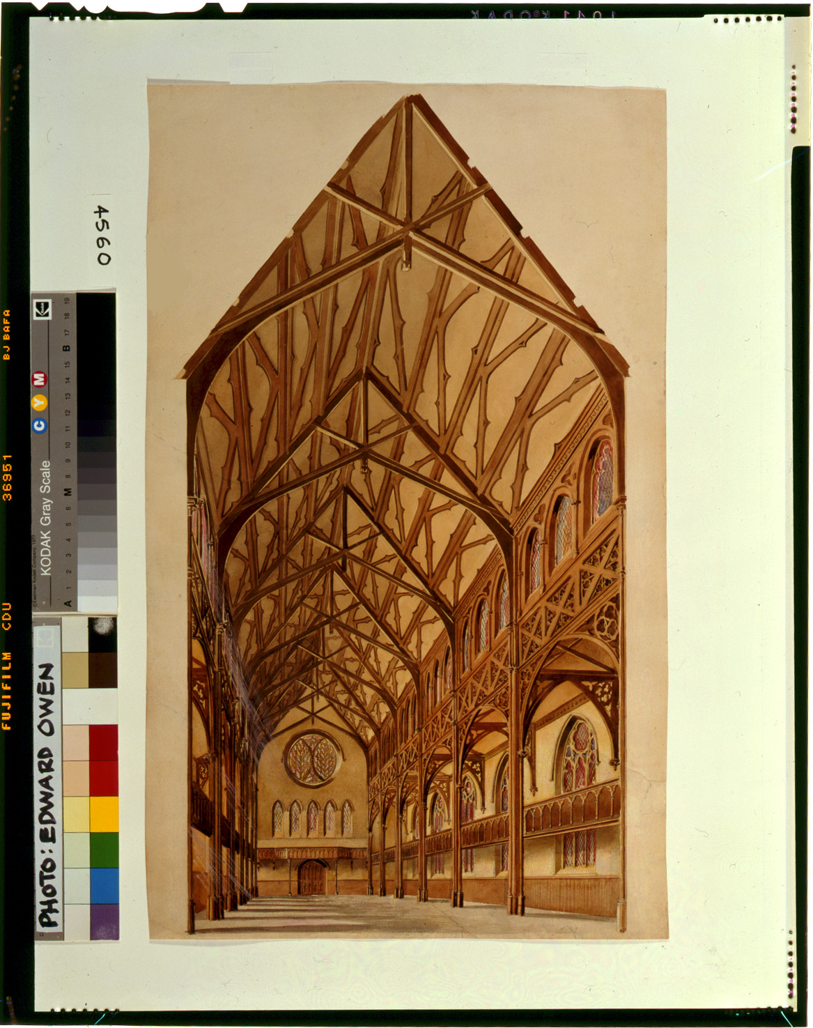[Elaborate church interior, possibly St. Luke's in Brooklyn, New York], [ca. 1850] — historic drawing