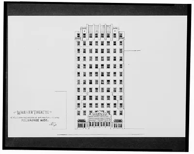 [Warner Theatre, West Wisconsin Ave. and North 3rd St., opposite Majestic Theatre, Milwaukee, Wisconsin] / AFD 1933.