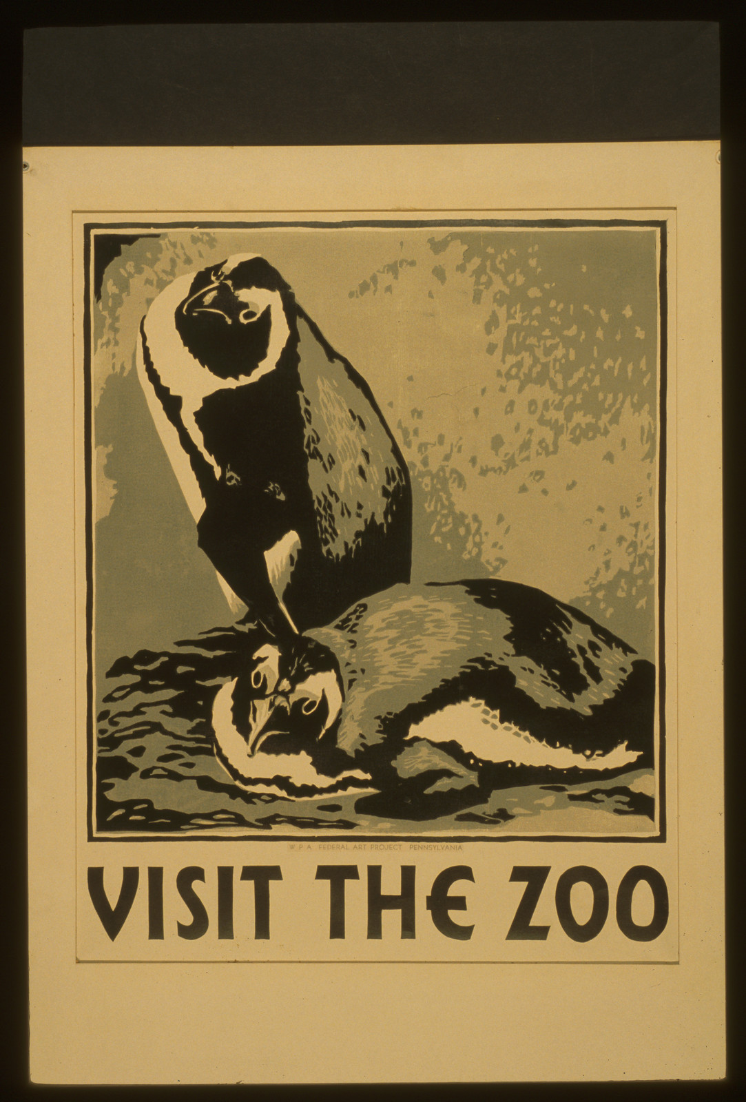 Visit the zoo, 1936 — vintage poster