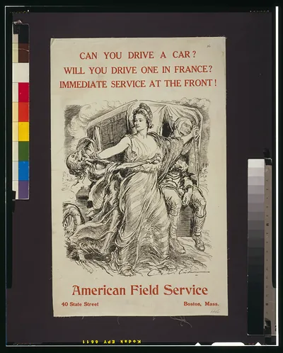 Can you drive a car?--Will you drive one in France?--Immediate service at the front! / Gibson.