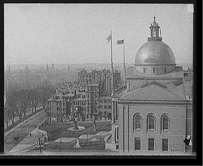 [Across the Common from Hotel Bellevue, Boston, Mass.]