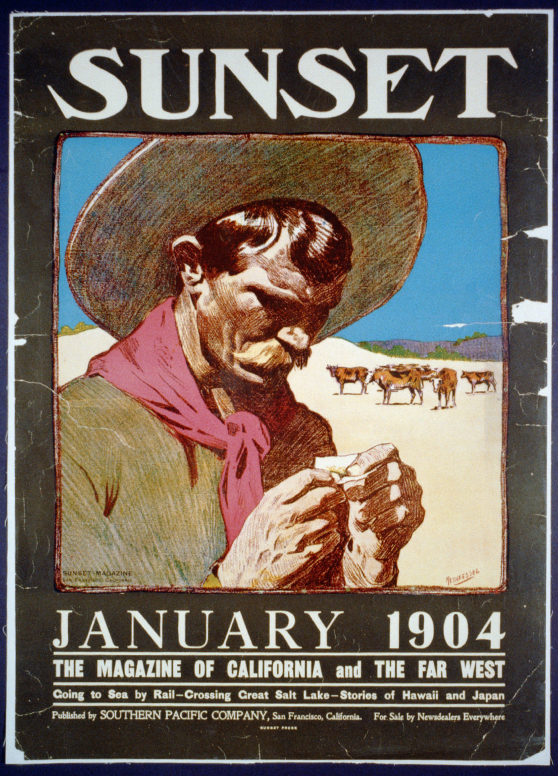 Sunset, January 1904 : The magazine of California and the Far West..., San Francisco : Southern Pacific Company, 1904. — vintage poster