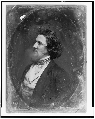 [Charles Edwards Lester, half length portrait, facing left]