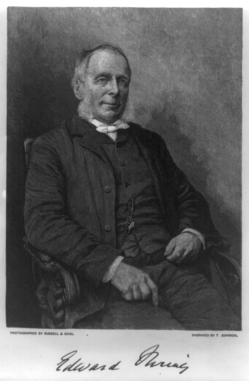Edward Thring, [no date recorded on caption card] — antique engraving