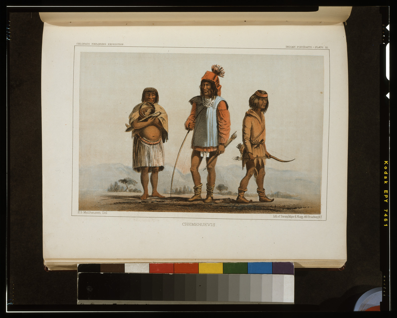 [Chemehuevi Indians of the Colorado River region], [1861] — antique lithograph