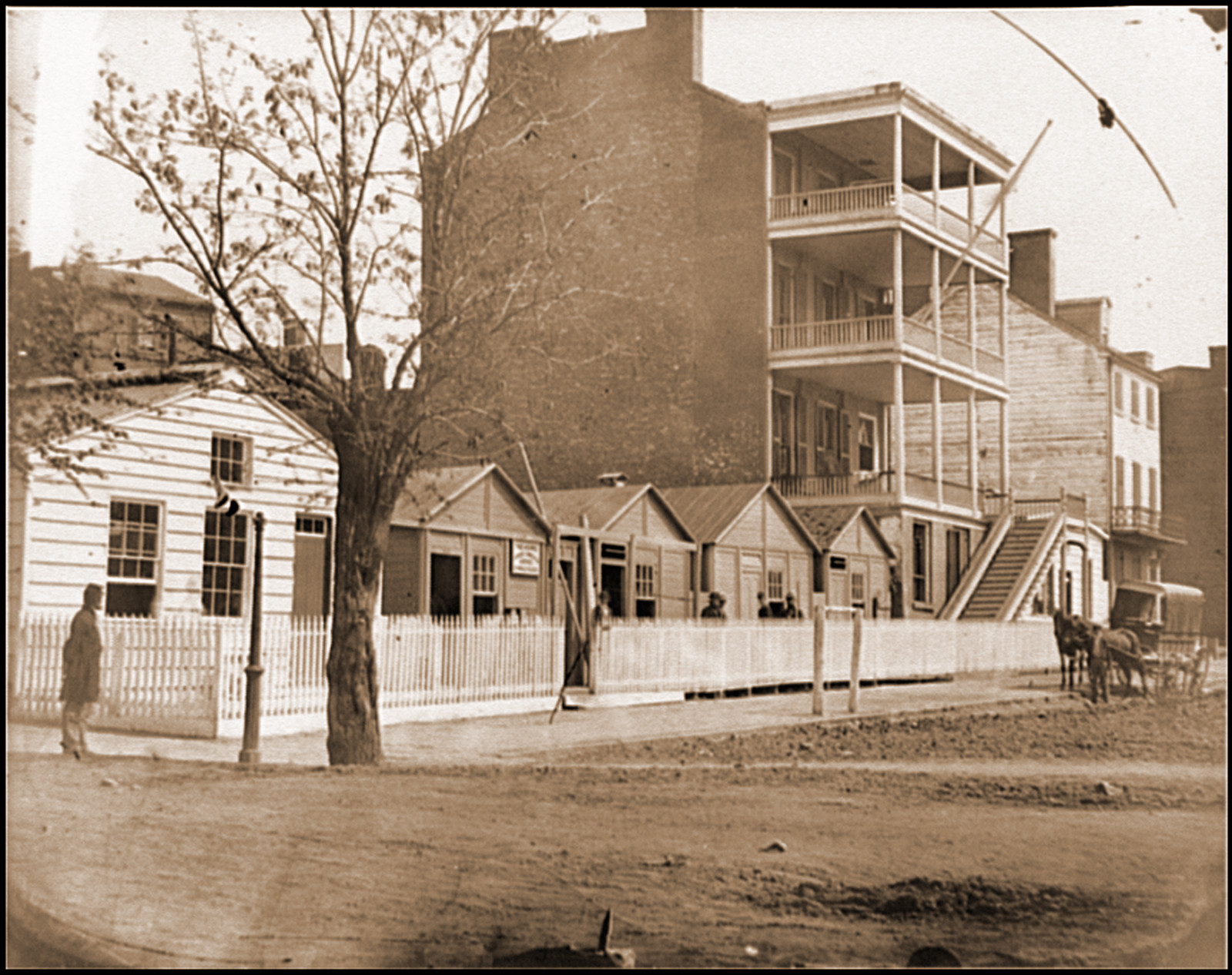 Washington D.C. Buildings of the Sanitary Commission Home Lodge for Invalid Soldier, 1865 — historic photograph