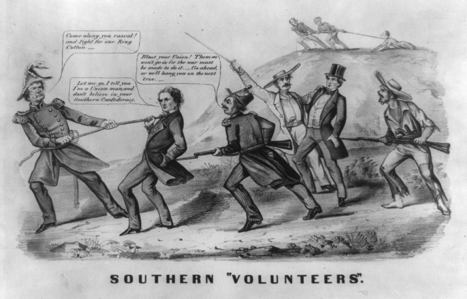 Southern volunteers"", [New York?] Published by Currier & Ives, [1862?] — antique lithograph