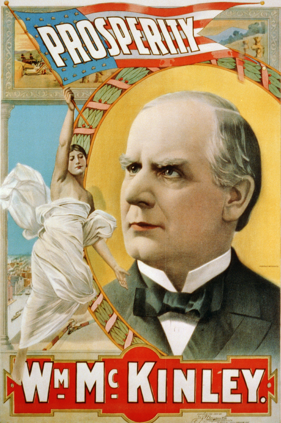 Wm. McKinley, Prosperity, Cleveland : Morgan (W.J.) & Co. Litho., 1900. — vintage poster