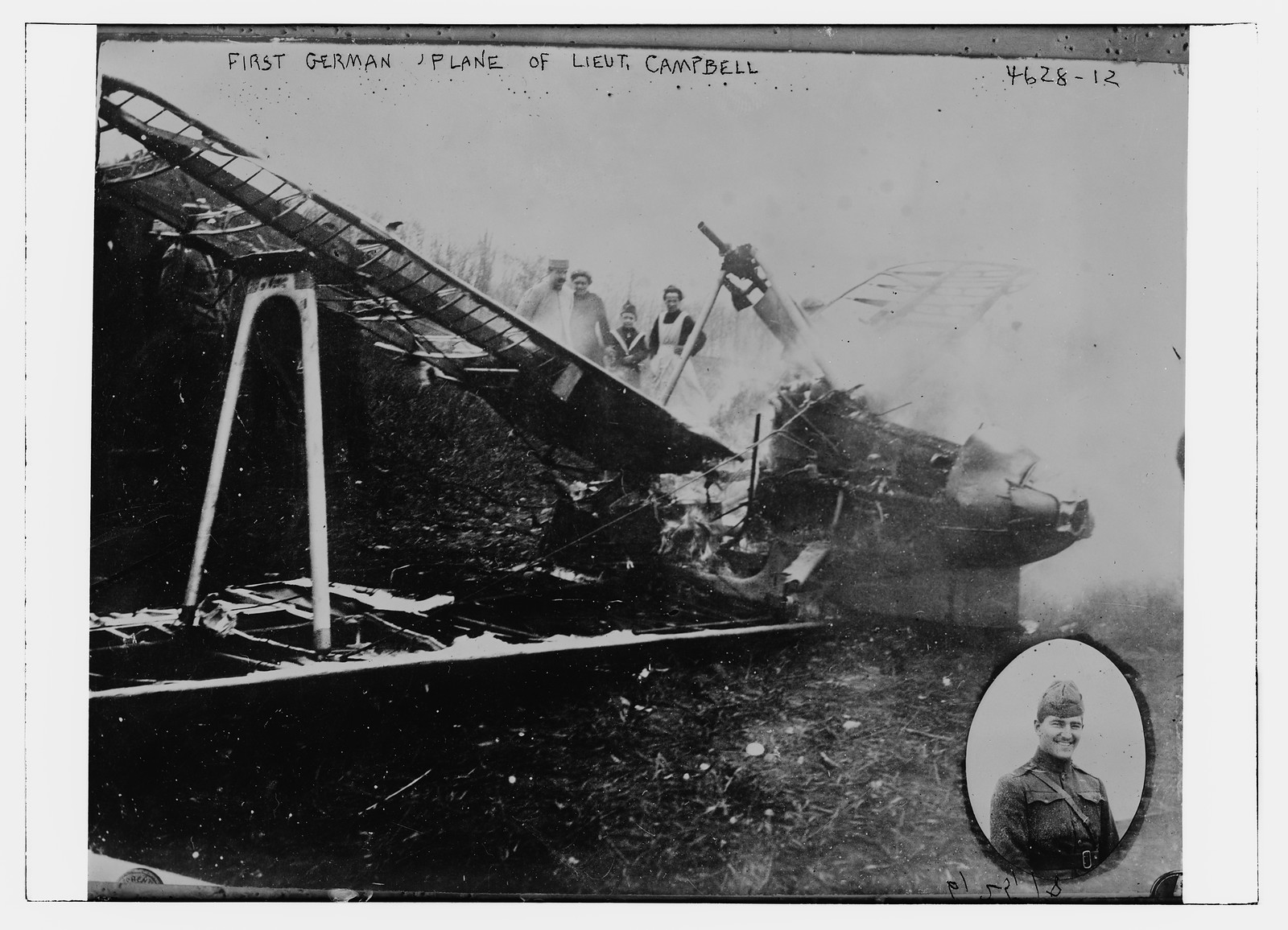 1st German Plane of Lt. Cambell, n/a — historic photograph