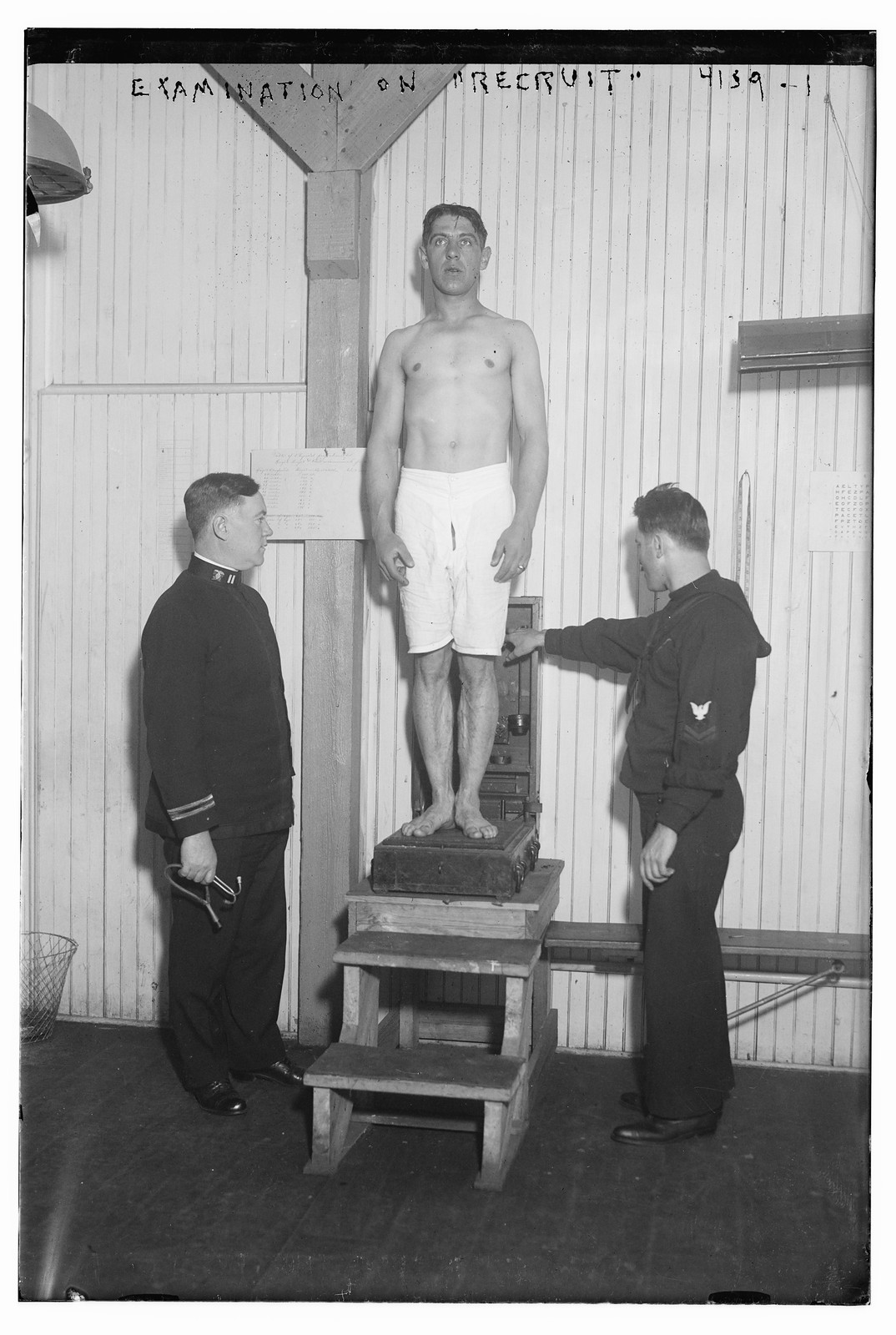 Examination of "Recruit", n/a — historic photograph