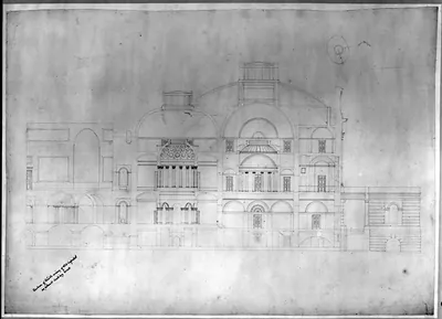[United States Capitol, Washington, D.C. North wing, section looking west]