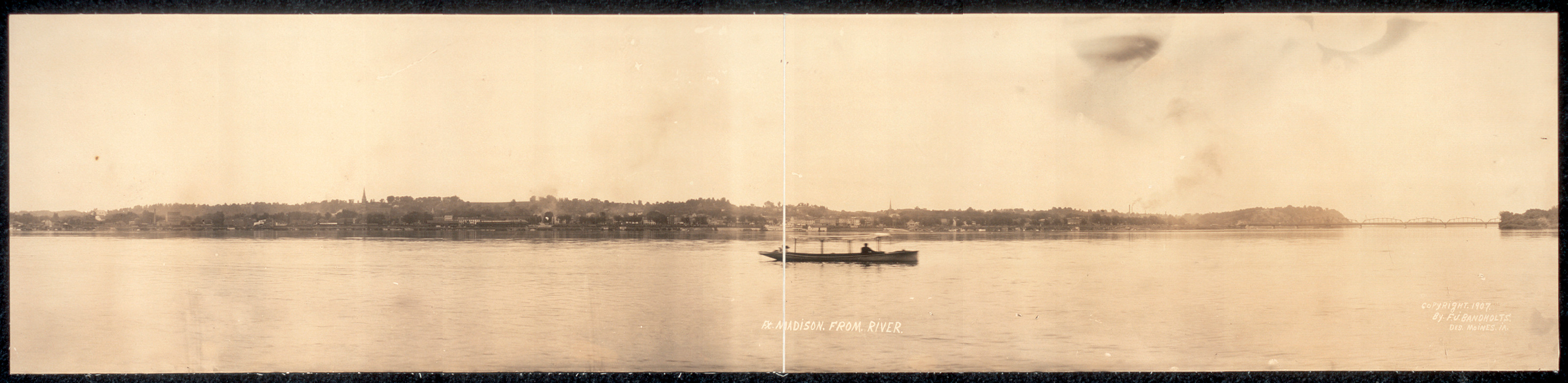 Ft Madison from river, Iowa, 1907, 1907 — historic image