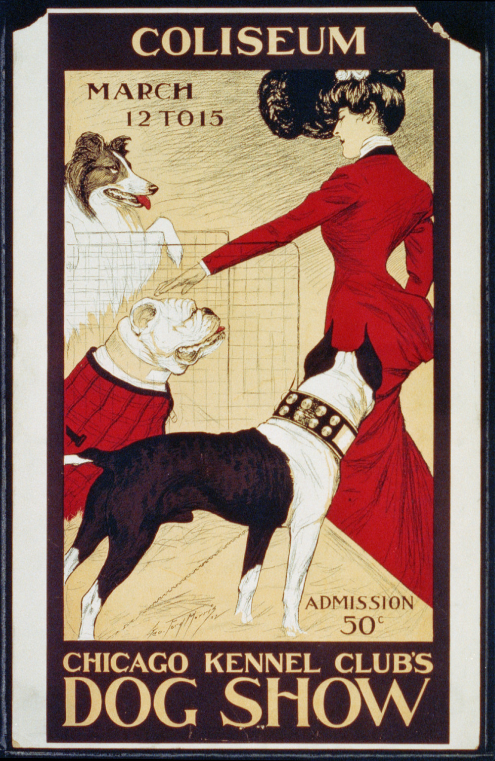 Chicago Kennel Clubs dog show / Geo. Ford Morris 02. — vintage poster