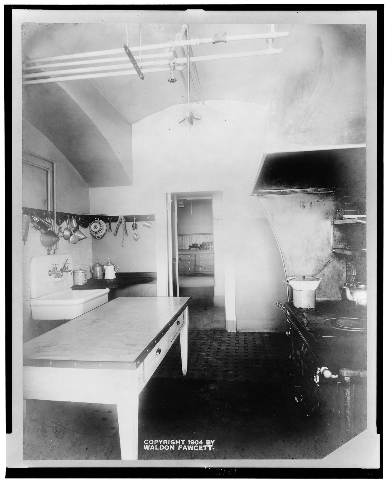 White House kitchen, c1904. — historic photograph