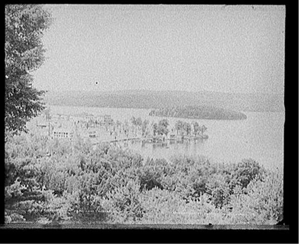Prospect House and Lake Bomoseen, Vt., c1905. — historic photograph