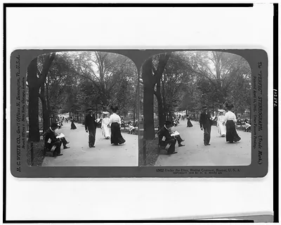 Under the elms, Boston Common, Boston, U.S.A.