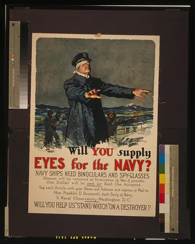 Will you supply eyes for the Navy? Navy ships need binoculars and spy-glasses / Gordon Grant Sackett Wilhelms Corporation New York.