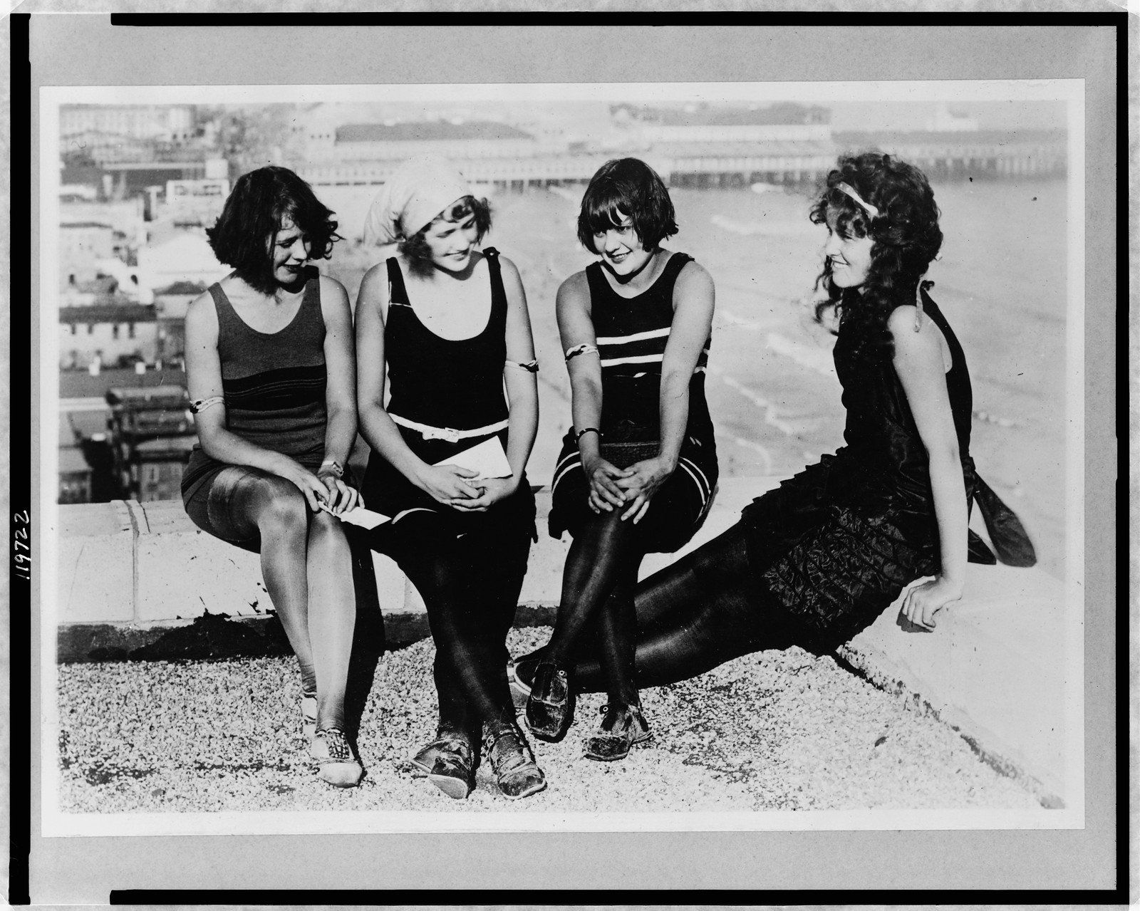 Bathing beaches - New York beauties at Atlantic City carnival, 1922 Sept. 8. — historic photograph