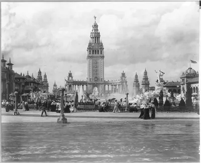[N.Y. - Buffalo - Pan American Expo. - panoramic view, with Electric Tower in center]