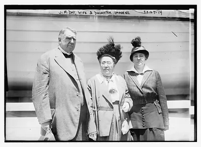 J.R. Day, wife and daughter, Imogene