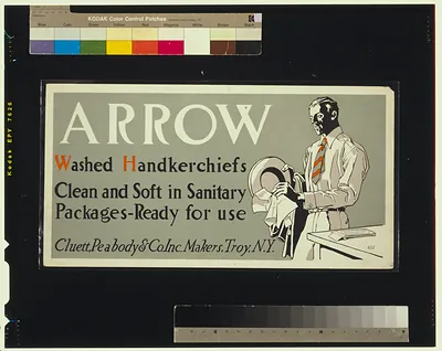 Arrow Washed Handkerchiefs advertising poster