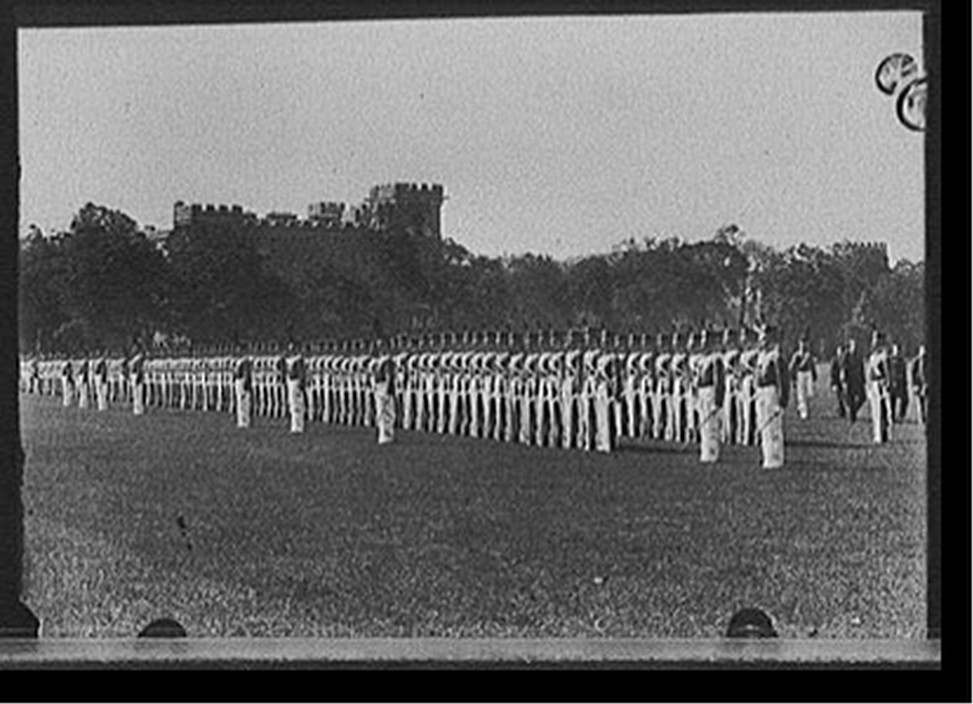 [Cadet drill on parade ground, West Point, N.Y.], [between 1900 and 1915] — historic photograph