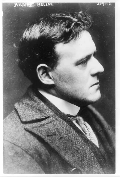 [Hilaire Belloc, 1870- , bust portrait, profile]
