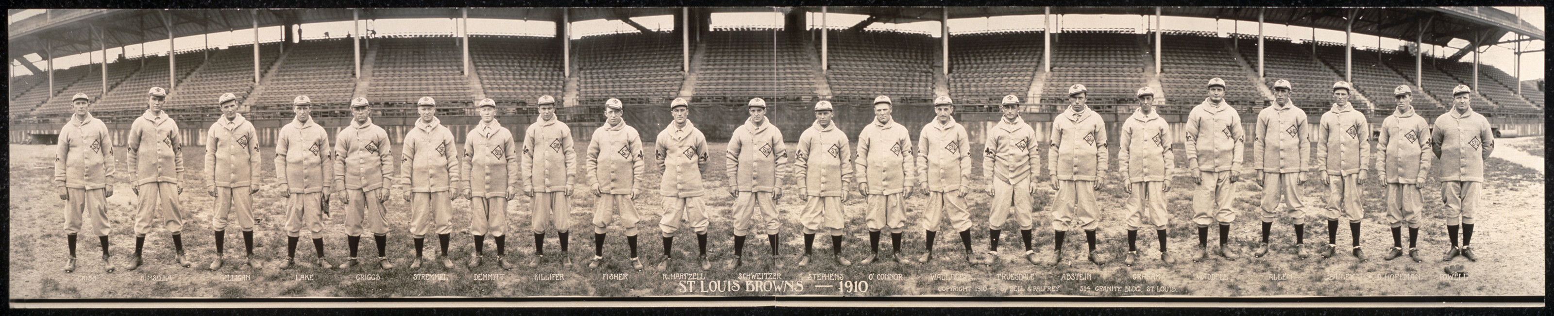 St. Louis Browns Baseball Team, 1910, 1910 — historic image
