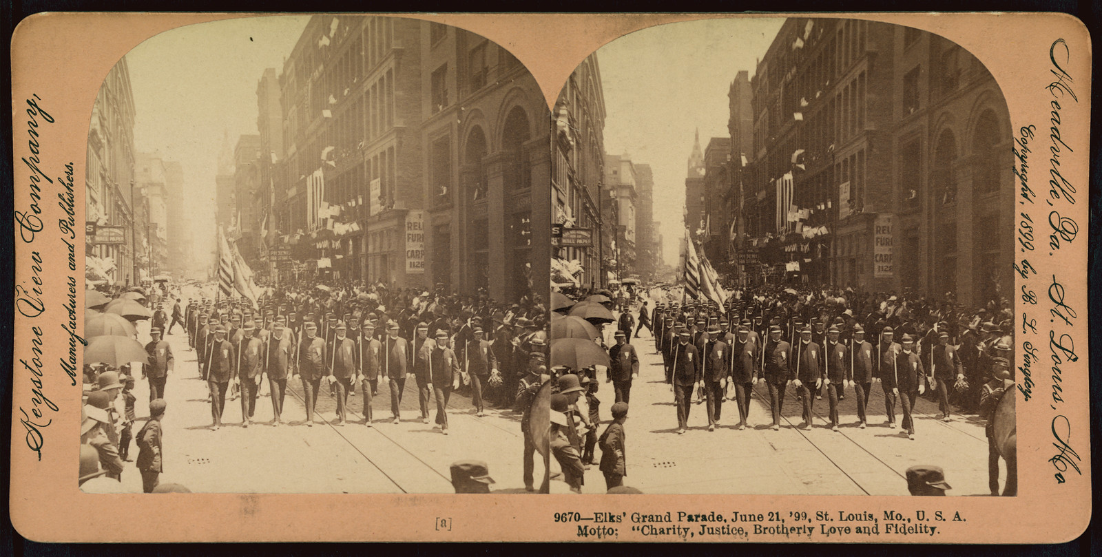 Elks grand parade June 21 99 St. Louis Mo. U.S.A., 1899 — historic photograph