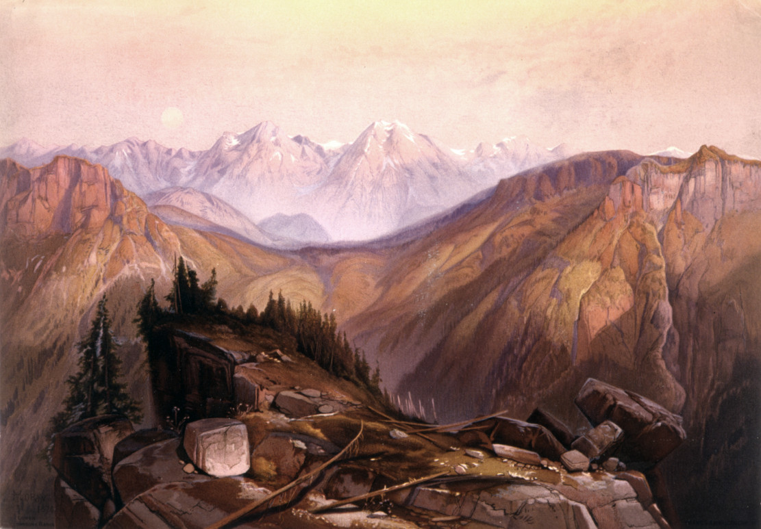 Lower Yellowstone range / Moran, 1874., 1874, c1875. — antique lithograph