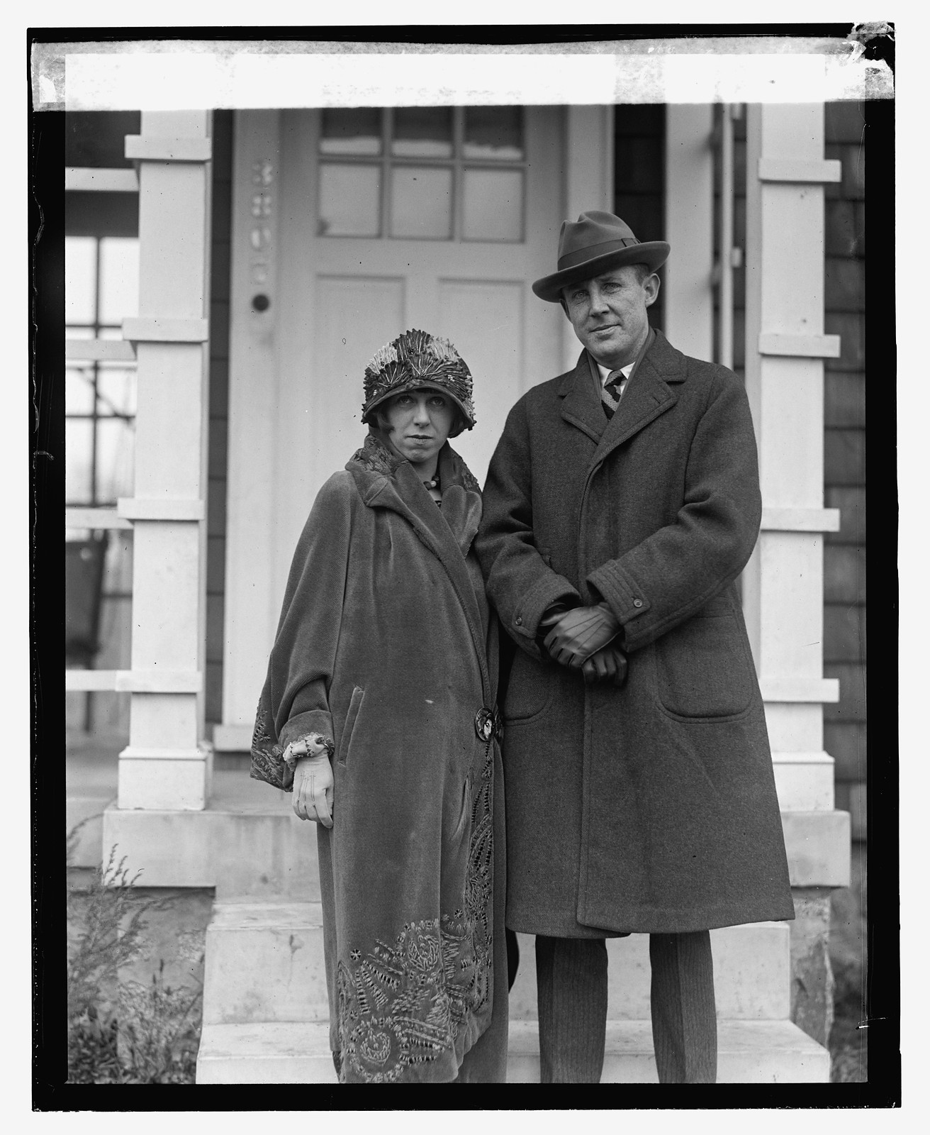 Leonard Wood Jr. & wife, [1923] — historic photograph