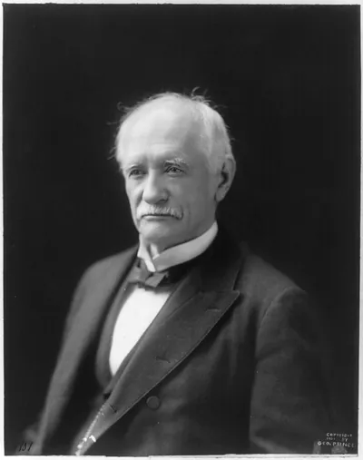 [John Tyler Morgan, 1824-1907, bust portrait, facing left]
