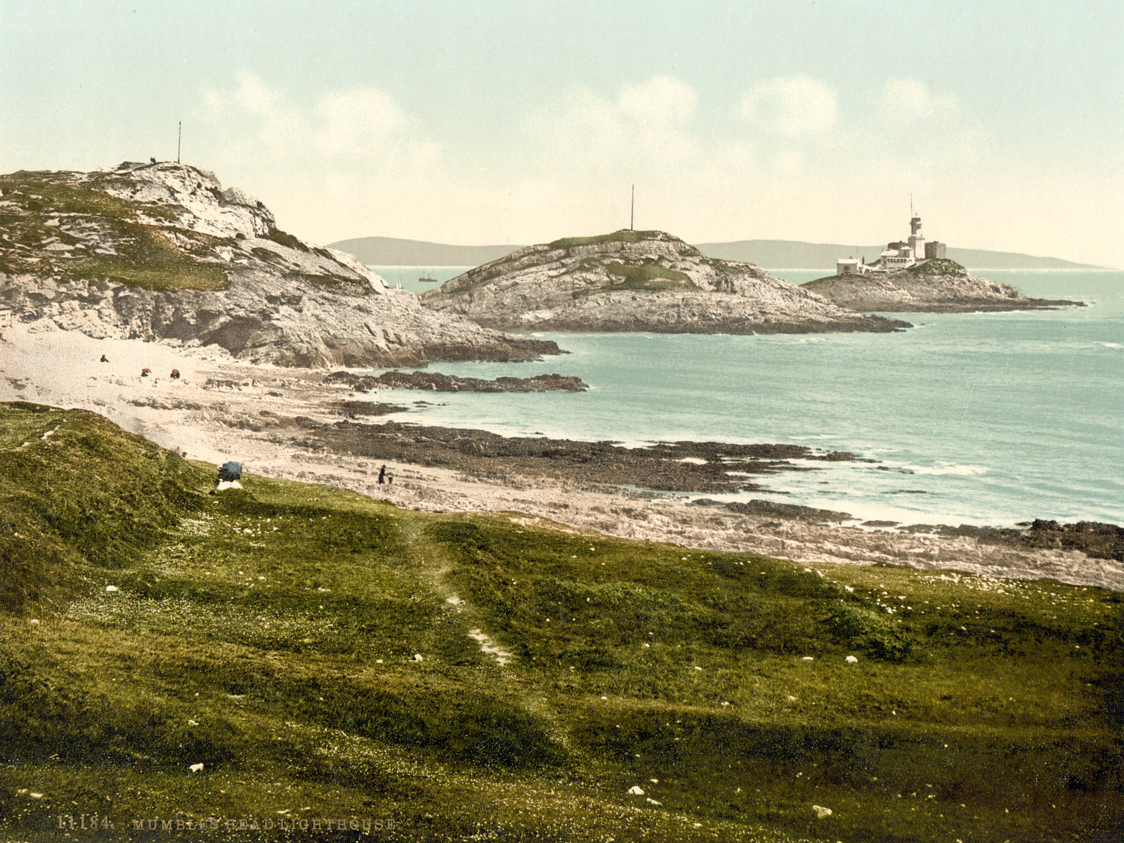 Mumbles Head Lighthouse Mumbles Wales, [between ca. 1890 and ca. 1900]. — historic print