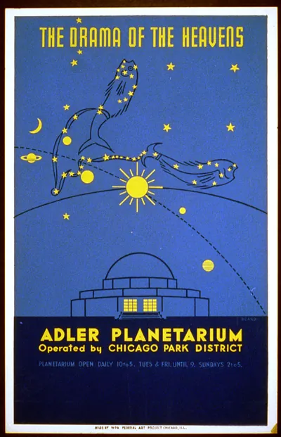 The drama of the heavens--Adler Planetarium, operated by Chicago Park District / Beard.