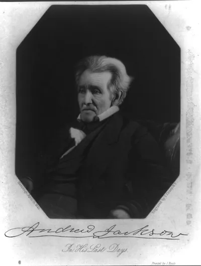 Andrew Jackson in his last days / engraved by T. Doney, N.Y.
