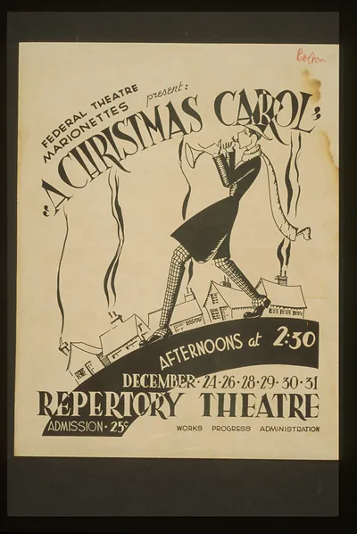 Federal Theatre Marionettes present A Christmas carol