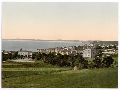 Sassnitz from the Schwedenstrasse Isle of Rugen Germany