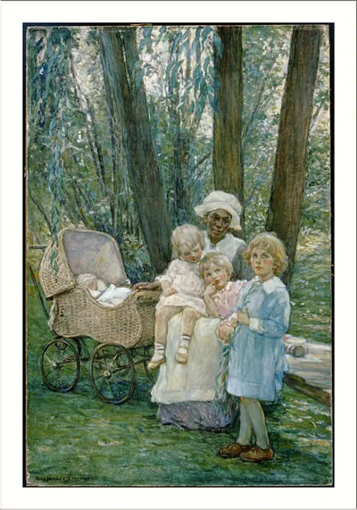 [Group of children in my garden at Rose Valley]
