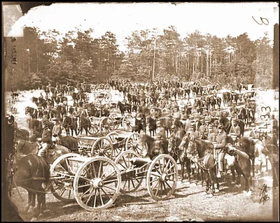 Fair Oaks Va. vicinity. Battery M. 2d U.S. Artillery commanded by Capt. Henry Benso