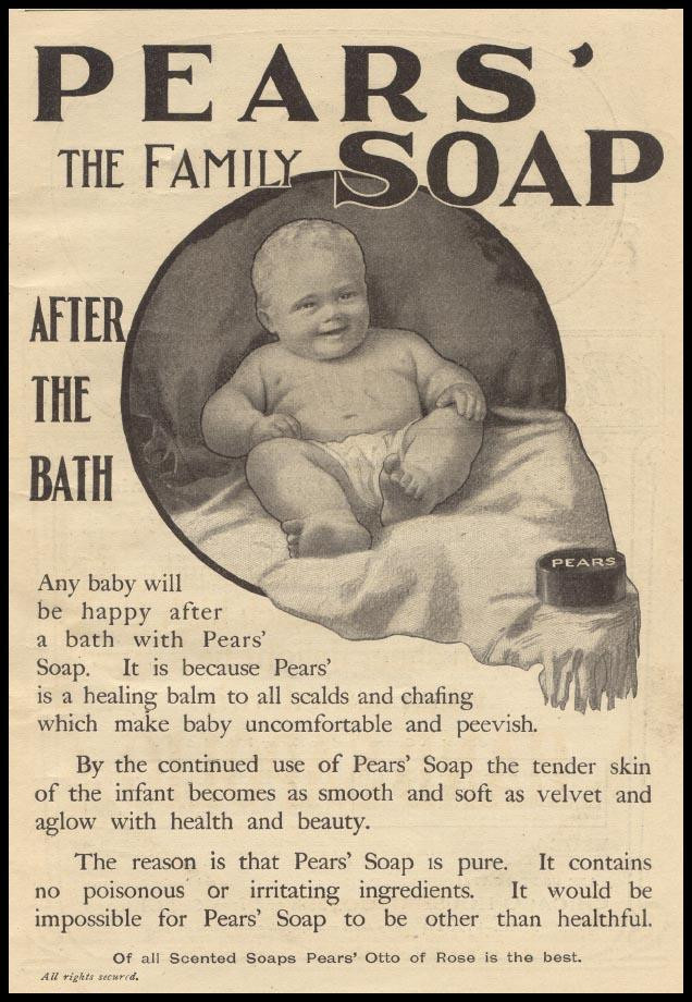 Pears' The Family Soap: After the Bath advertisement — historic image