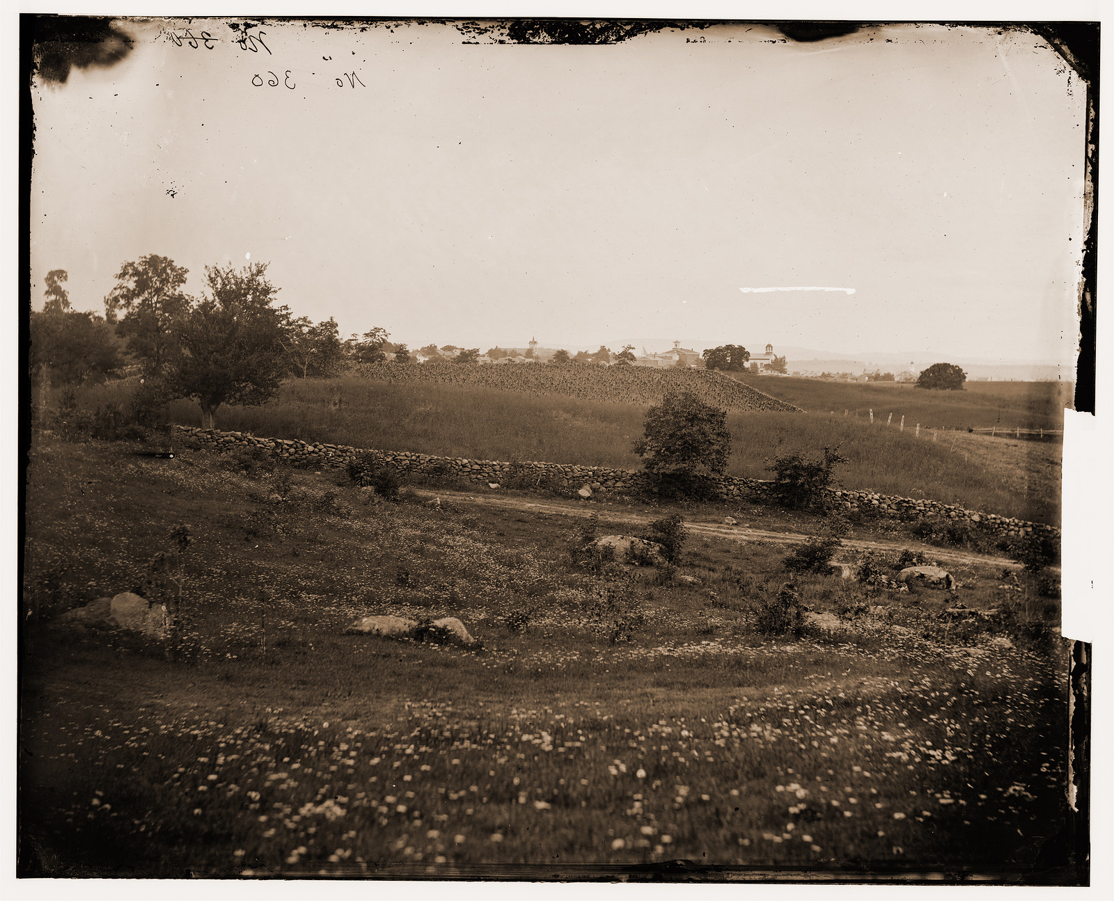 Gettysburg Pennsylvania. View from Culps hill, 1862 — historic photograph