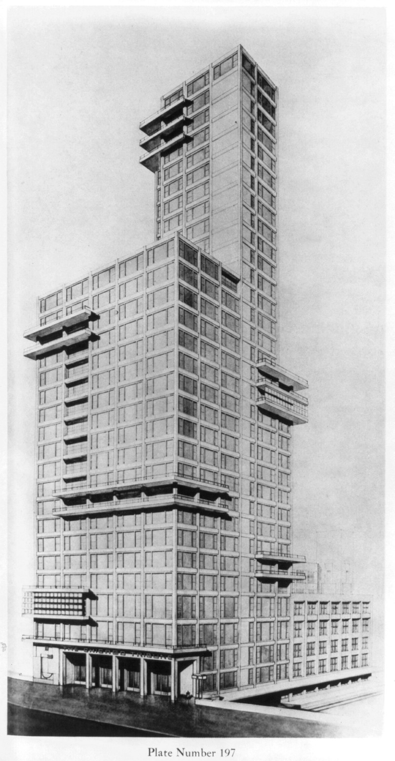 [Chicago Tribune Tower building, Chicago, Ill.] — historic print