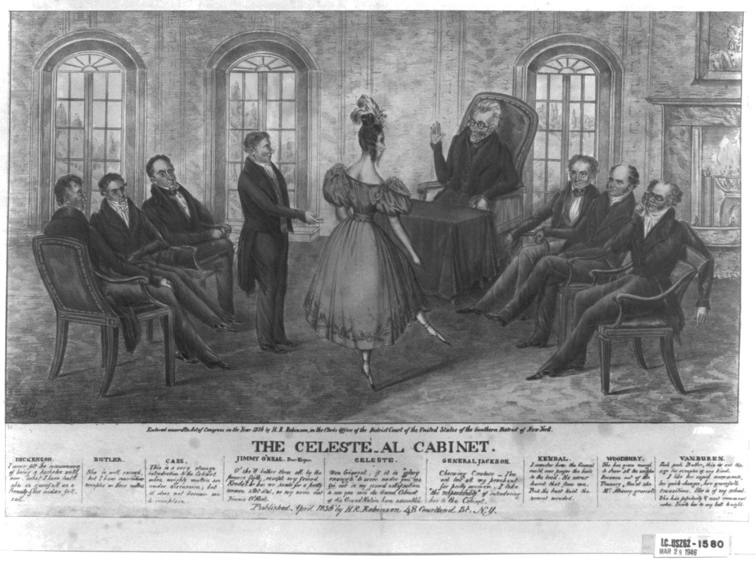 The celeste-al cabinet, N.Y. : Published by H.R. Robinson, 1836. — antique lithograph