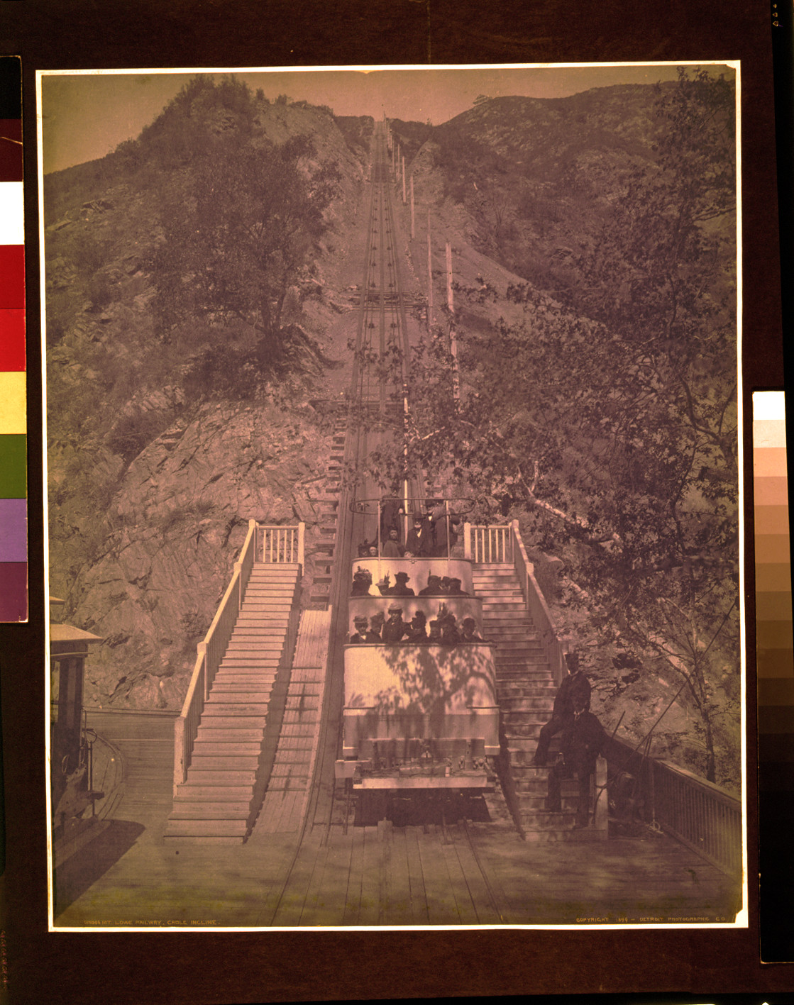 Mt. Lowe Railway, cable incline, c1899. — historic photograph