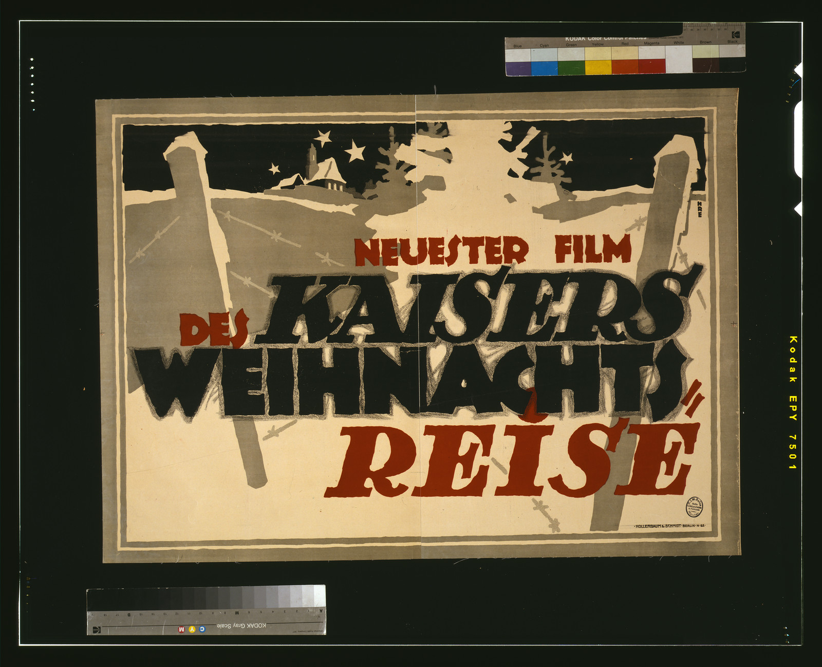 Des Kaisers Weihnachtsreise / HRE., 1917 — vintage poster