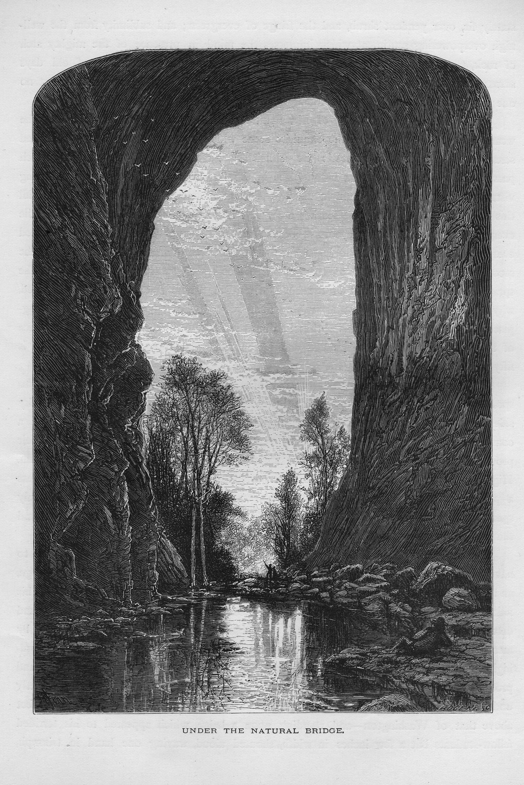 Under the Natural Bridge — historic image