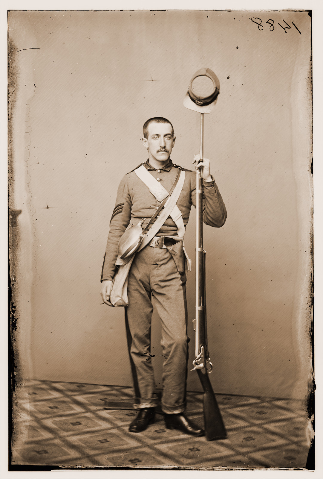 Sgt. Oscar Ryder 7th N.Y.S.M., 1860 — historic photograph